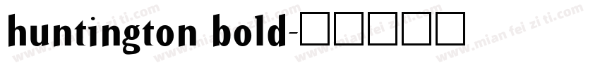 huntington bold字体转换